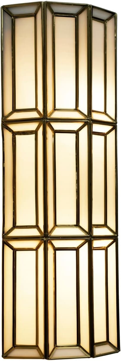 Richmond Interiors Wandlamp Opal brass antique Lamp