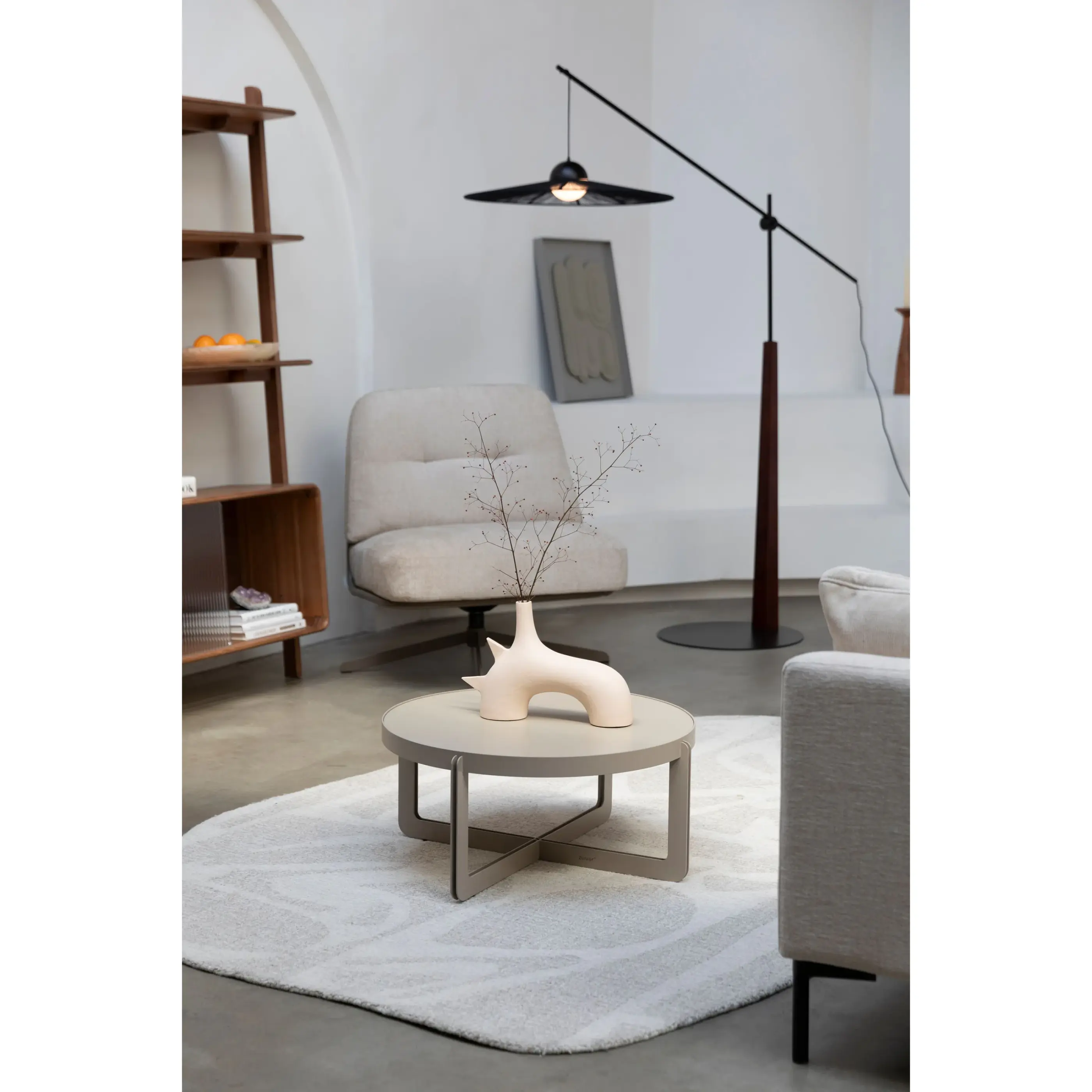 Salontafel Centre Round Beige