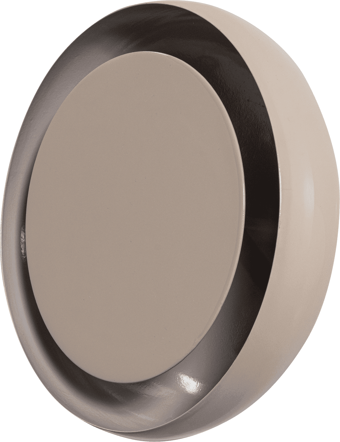 WOOOD Gloomy wandlamp rond metaal zand Bruin|Beige Wandlamp