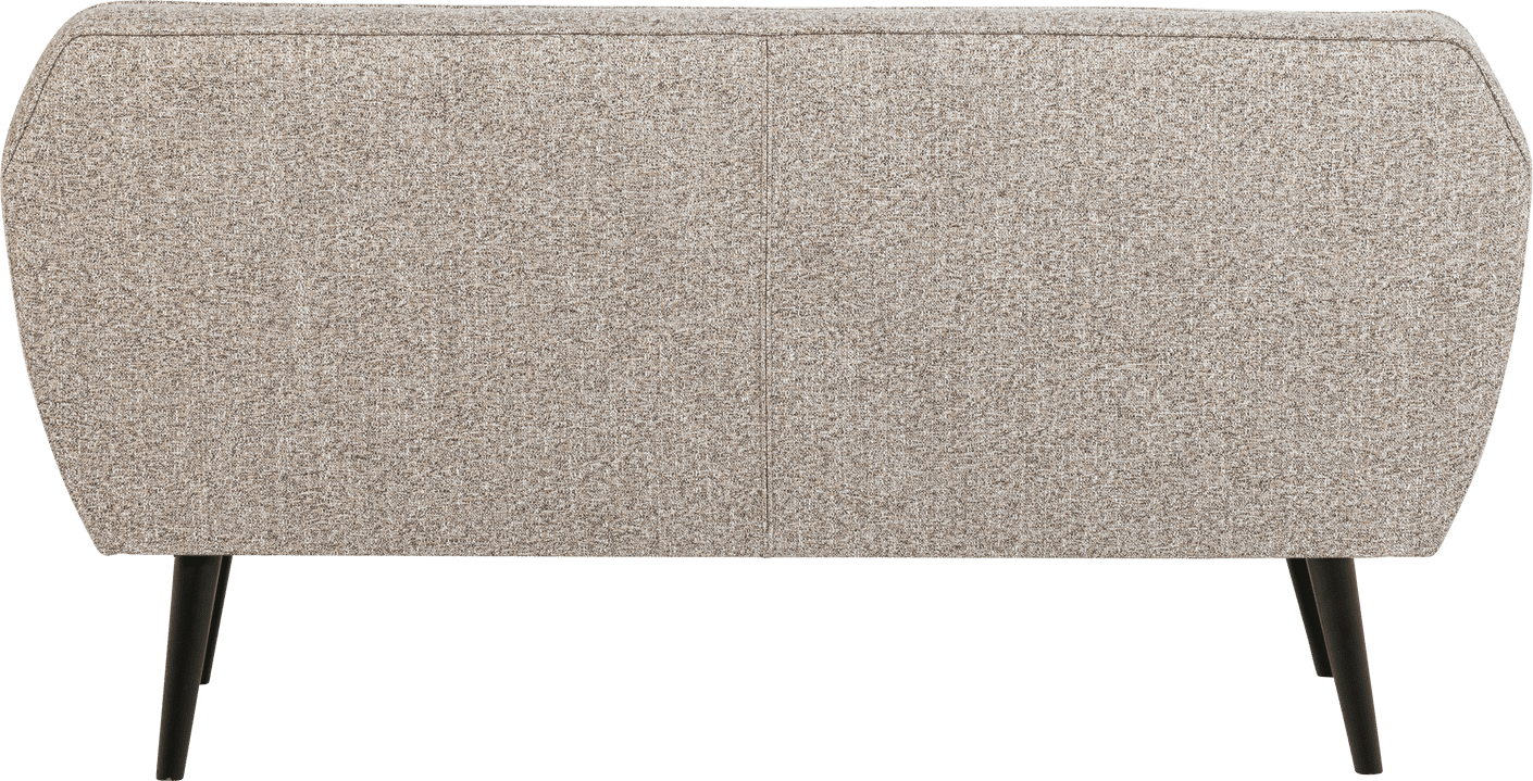 WOOOD Rocco 150cm geweven stof bruin melange Naturel melange 2-zitsbank
