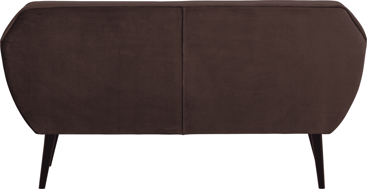 WOOOD Rocco 150cm velvet donkerbruin Donkerbruin 2-zitsbank