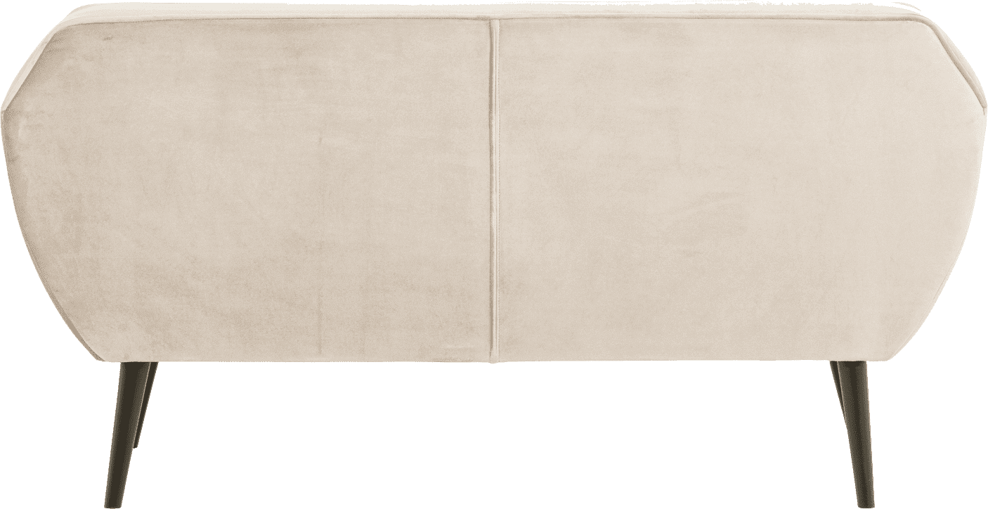WOOOD Rocco 150cm velvet off white Wit 2-zitsbank
