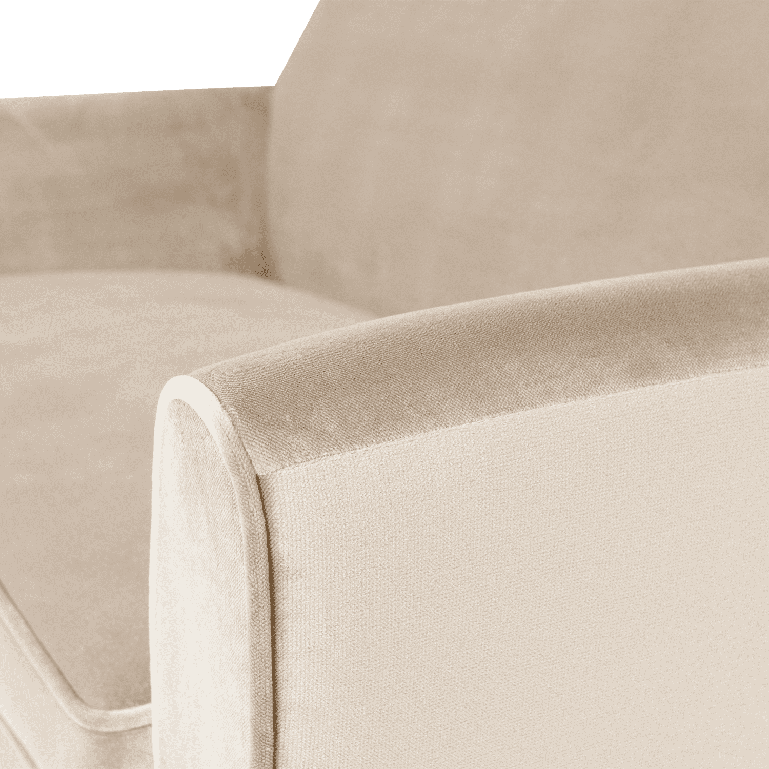 WOOOD Rocco 150cm velvet off white Wit 2-zitsbank