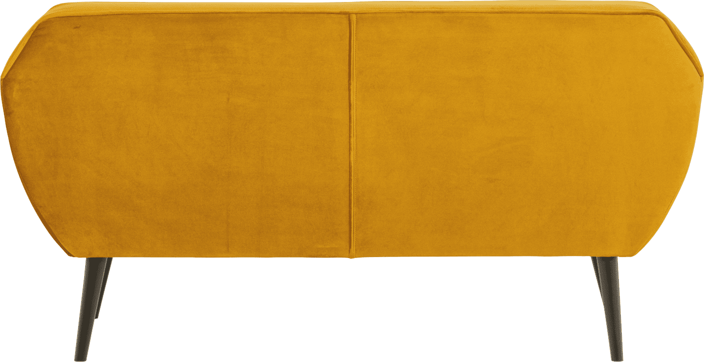 WOOOD Rocco 150cm velvet okergeel Oker 2-zitsbank