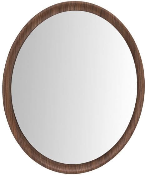 Xooon Brianza spiegel - diameter 90 cm Bruin
