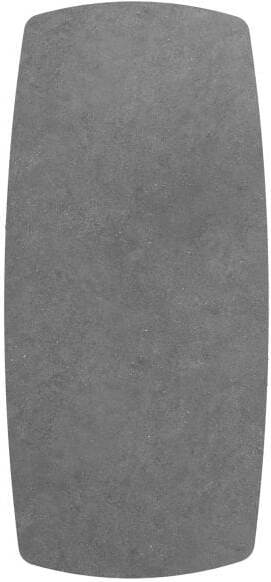 Xooon Saluti bartafel ovaal 150 x 105 cm. - centrale poot - steelbrown - antraciet Antraciet Eettafel