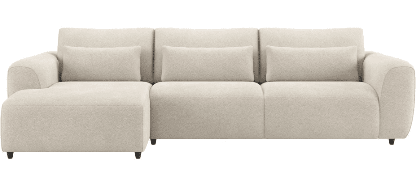 Albas 2,5 zitsbank + longchair links