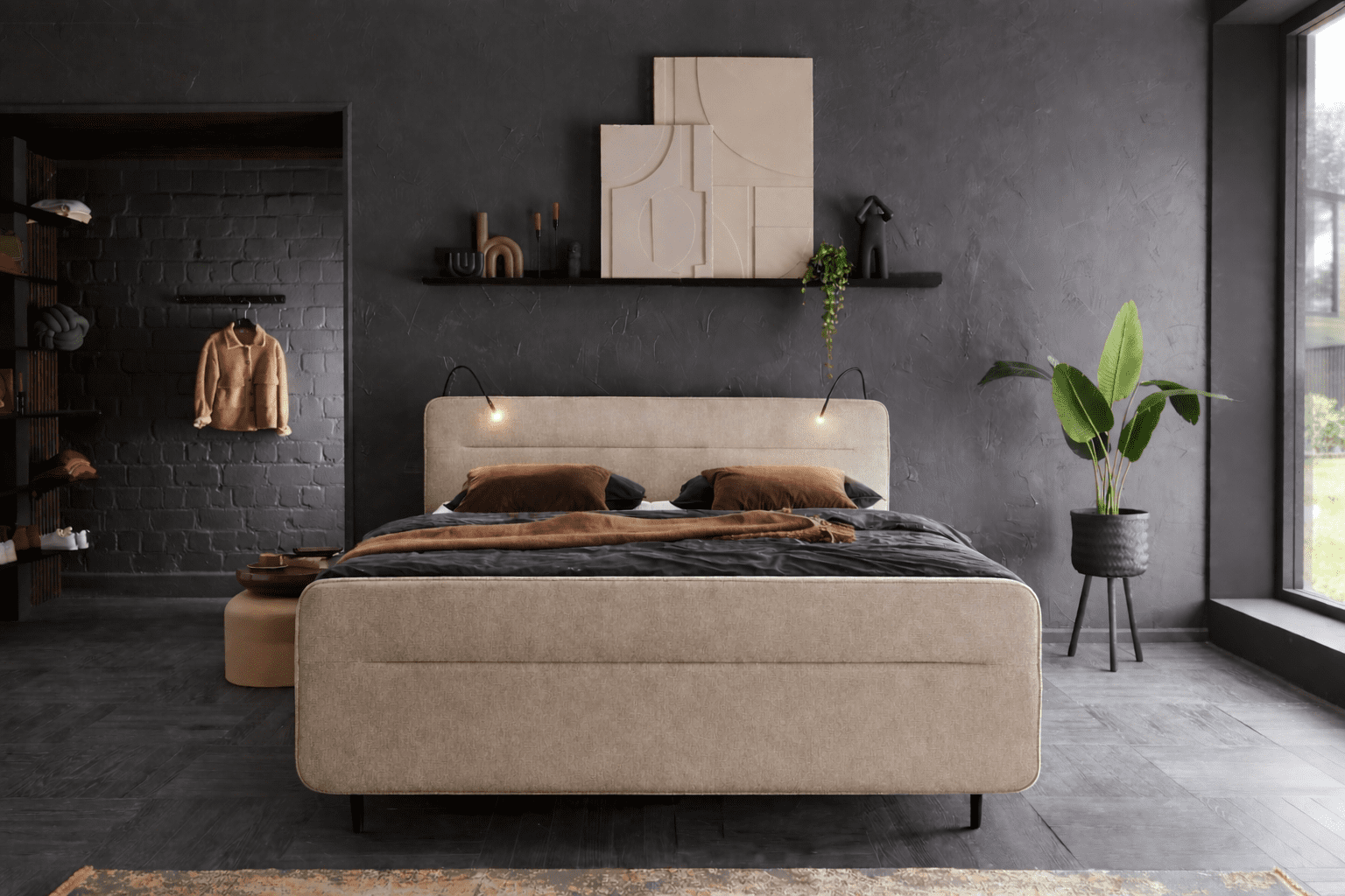 Boxspring Cannes - 180x200cm - elektro - desert - Afbeelding 2