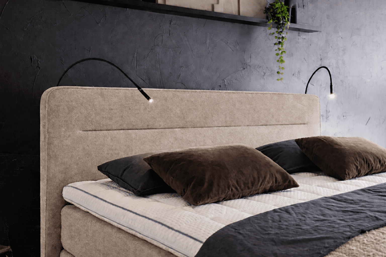 Boxspring Cannes - 180x200cm - elektro - desert - Afbeelding 3