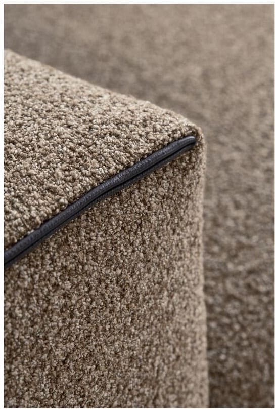Baenks Highbury hoekbank Baenks - detail bies in leer