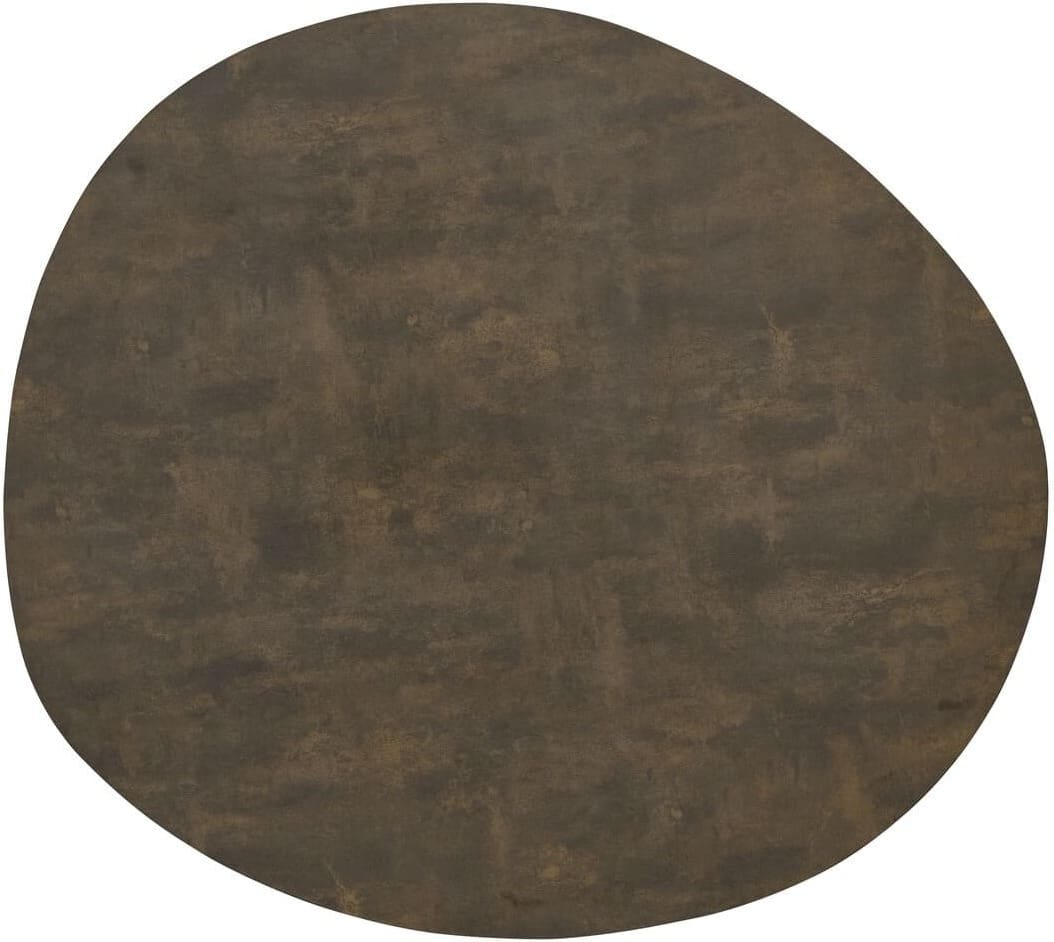 Baenks Serrano Eettafel - organisch 130x140 Eetkamertafel - boven aanzicht blad