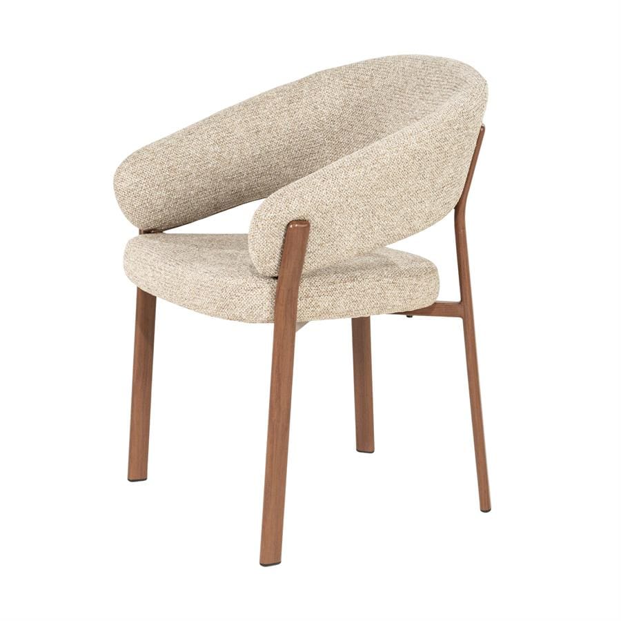 Chair Sedia With Armrest - Brown By-Boo Eetkamerstoel 260149