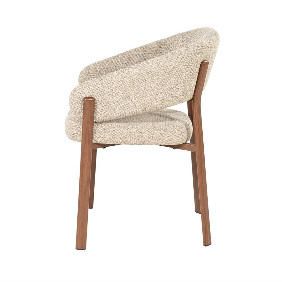 Chair Sedia With Armrest - Brown By-Boo Eetkamerstoel 260149