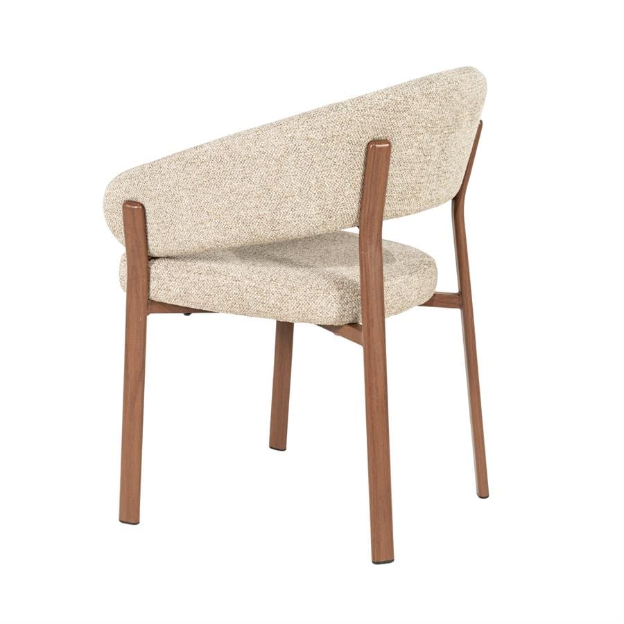 Chair Sedia With Armrest - Brown By-Boo Eetkamerstoel 260149