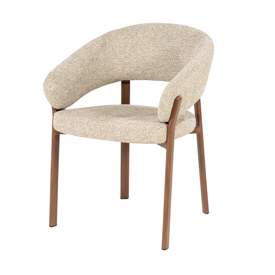 Chair Sedia With Armrest - Brown By-Boo Eetkamerstoel 260149