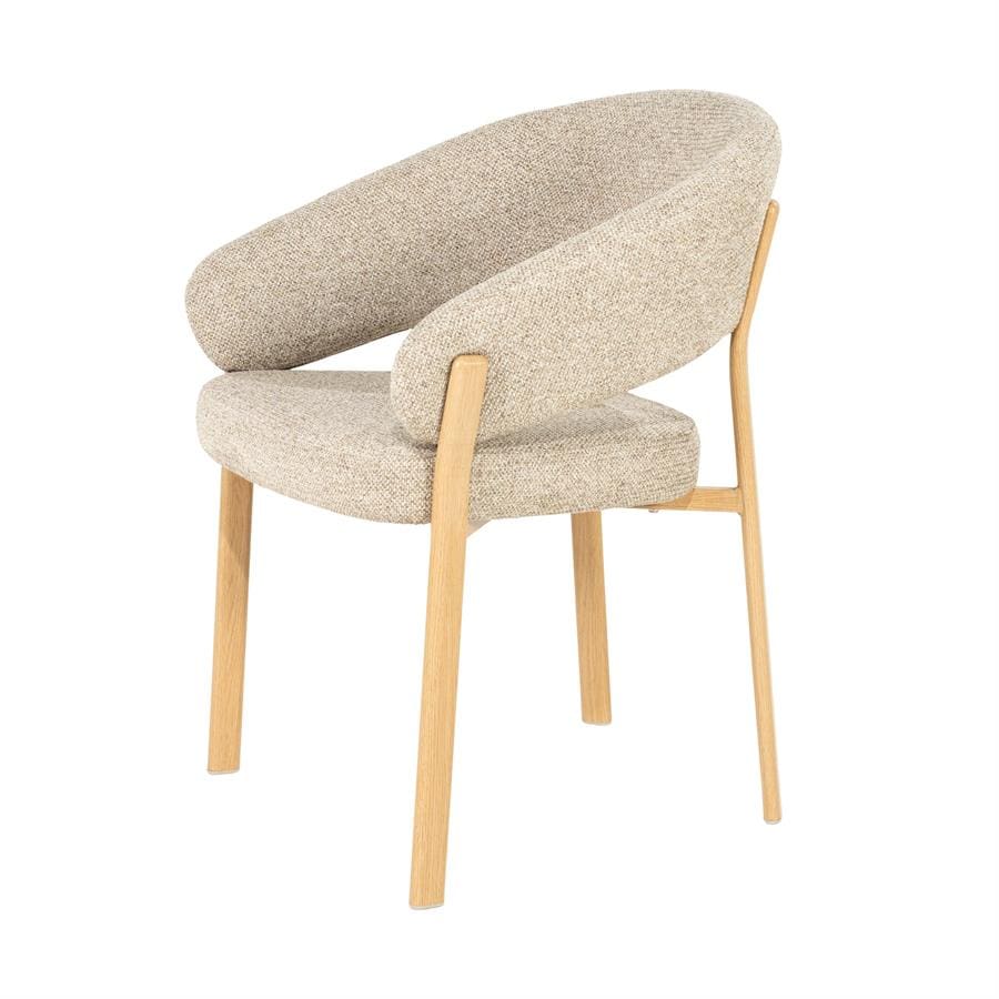 Chair Sedia With Armrest - Natural By-Boo Eetkamerstoel 260148