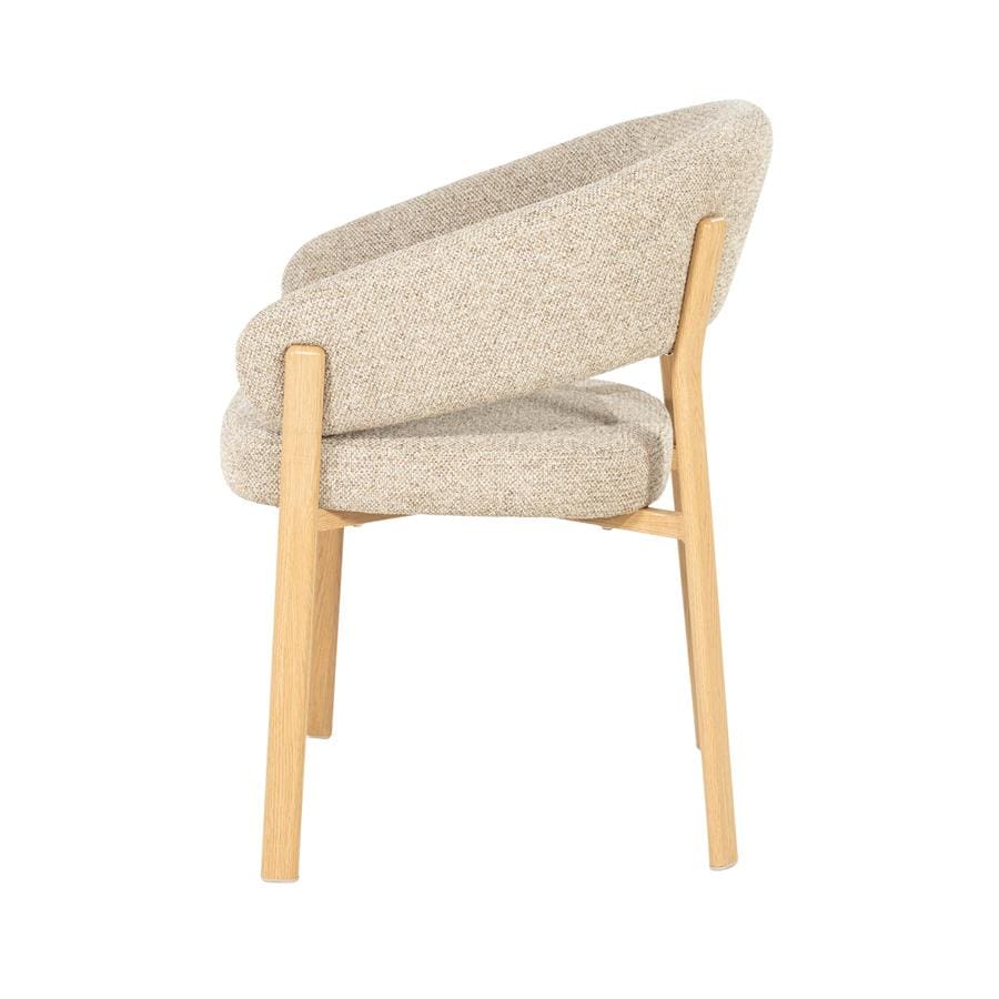 Chair Sedia With Armrest - Natural By-Boo Eetkamerstoel 260148