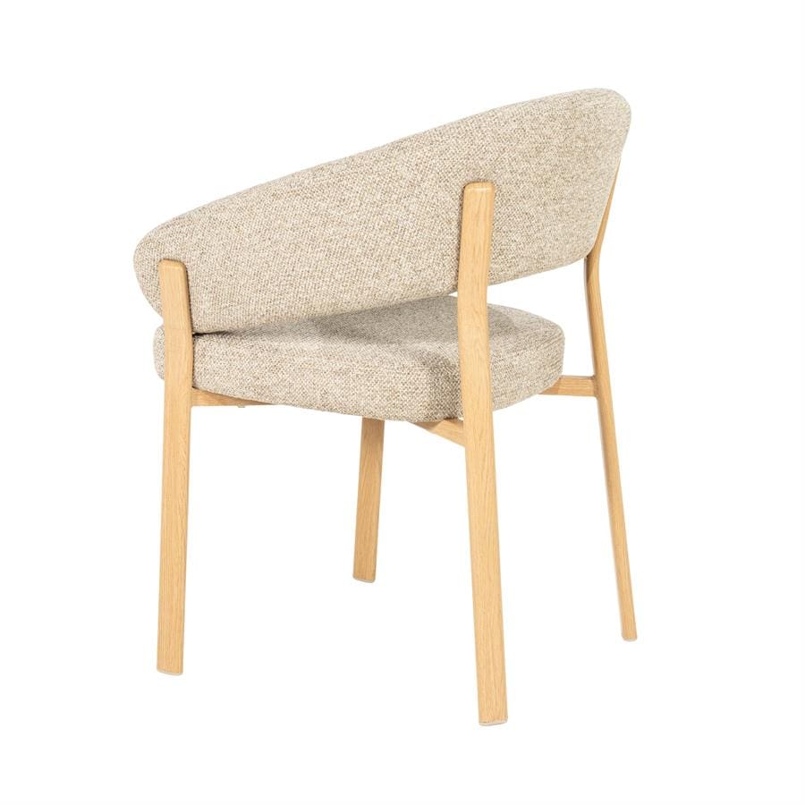 Chair Sedia With Armrest - Natural By-Boo Eetkamerstoel 260148