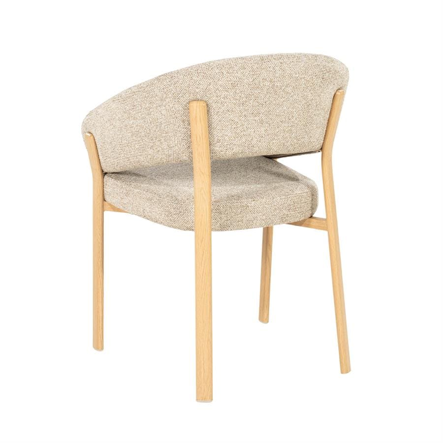 Chair Sedia With Armrest - Natural By-Boo Eetkamerstoel 260148