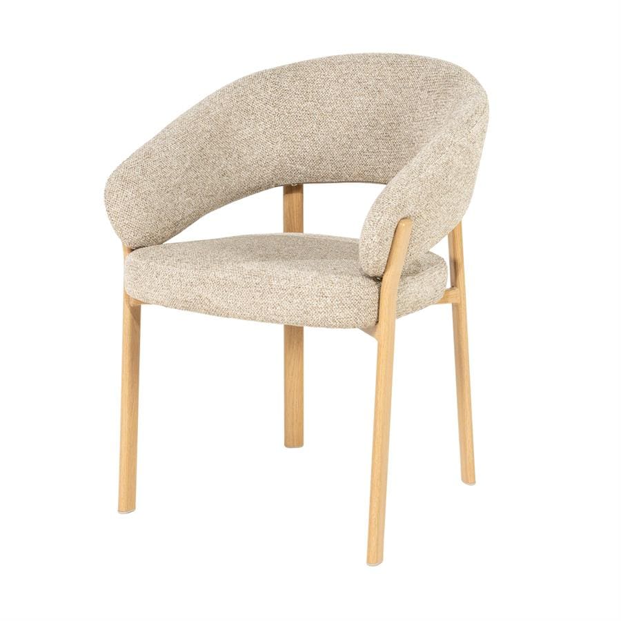 Chair Sedia With Armrest - Natural By-Boo Eetkamerstoel 260148