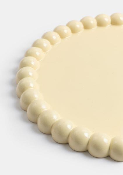 COCO maison Dots dienblad d40cm - geel Geel Dienblad