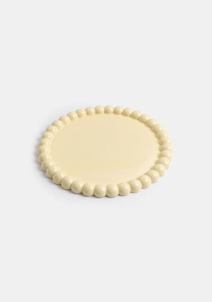 COCO maison Dots dienblad d40cm - geel Geel Dienblad