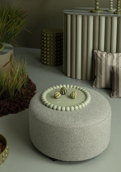COCO maison Dots dienblad d55cm - groen Groen Dienblad