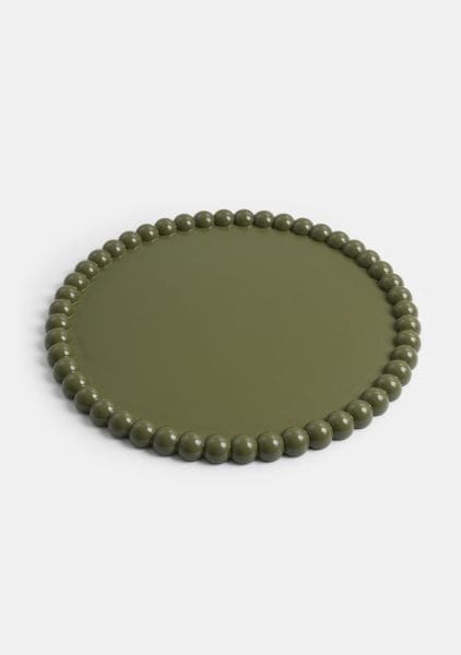 COCO maison Dots dienblad d55cm - groen Groen Dienblad