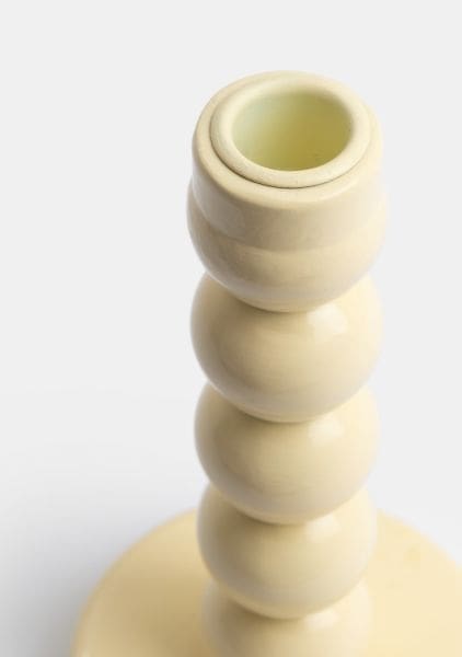 COCO maison Dots kandelaar h18,5cm - geel Geel Kandelaar