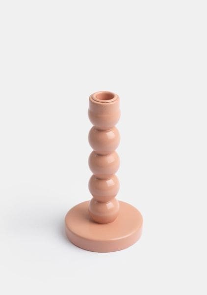 COCO maison Dots kandelaar h18,5cm - roze Roze Kandelaar