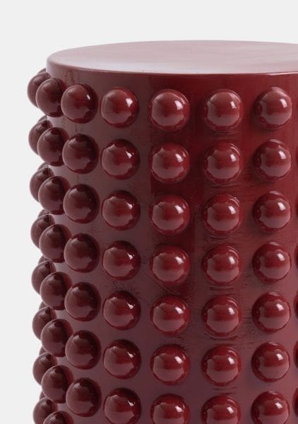 COCO maison Dots kruk h47cm - bordeaux Paars|Rood