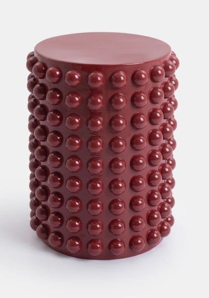 COCO maison Dots kruk h47cm - bordeaux Paars|Rood