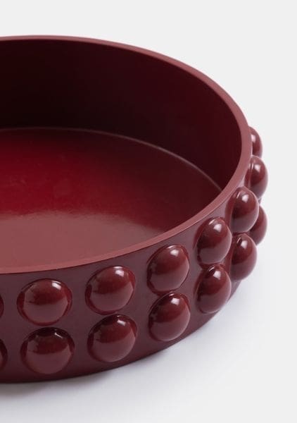 COCO maison Dots schaal d35cm - bordeaux Paars|Rood Schaal
