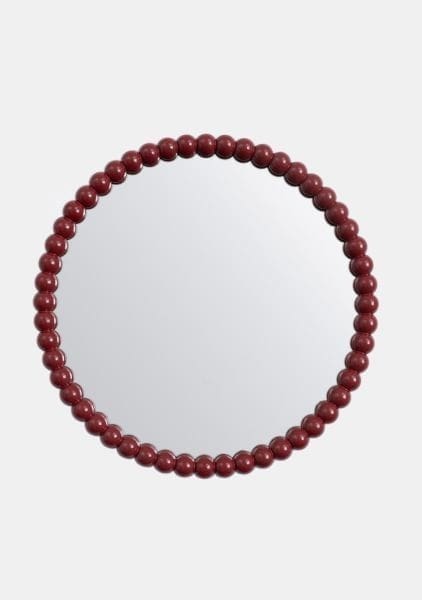 COCO maison Dots spiegel d60cm - bordeaux Paars|Rood Spiegel