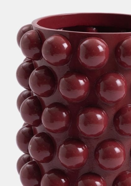 COCO maison Dots vaas h41cm - bordeaux Paars|Rood Vaas