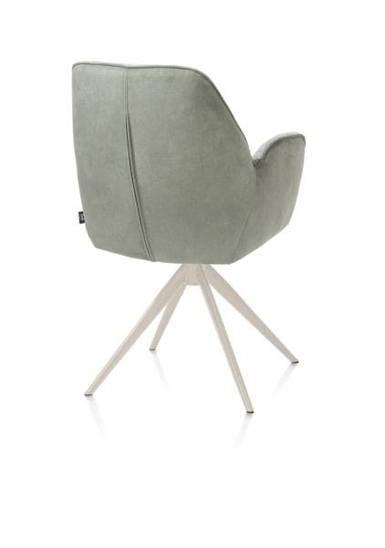 Henders & Hazel Bell armstoel - creme frame - draaibaar - pocket - combi calabria/vada - olijf Groen Armstoel