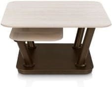 Henders & Hazel Toby salontafel 80x80x43cm Beige|Wit Bijzettafel