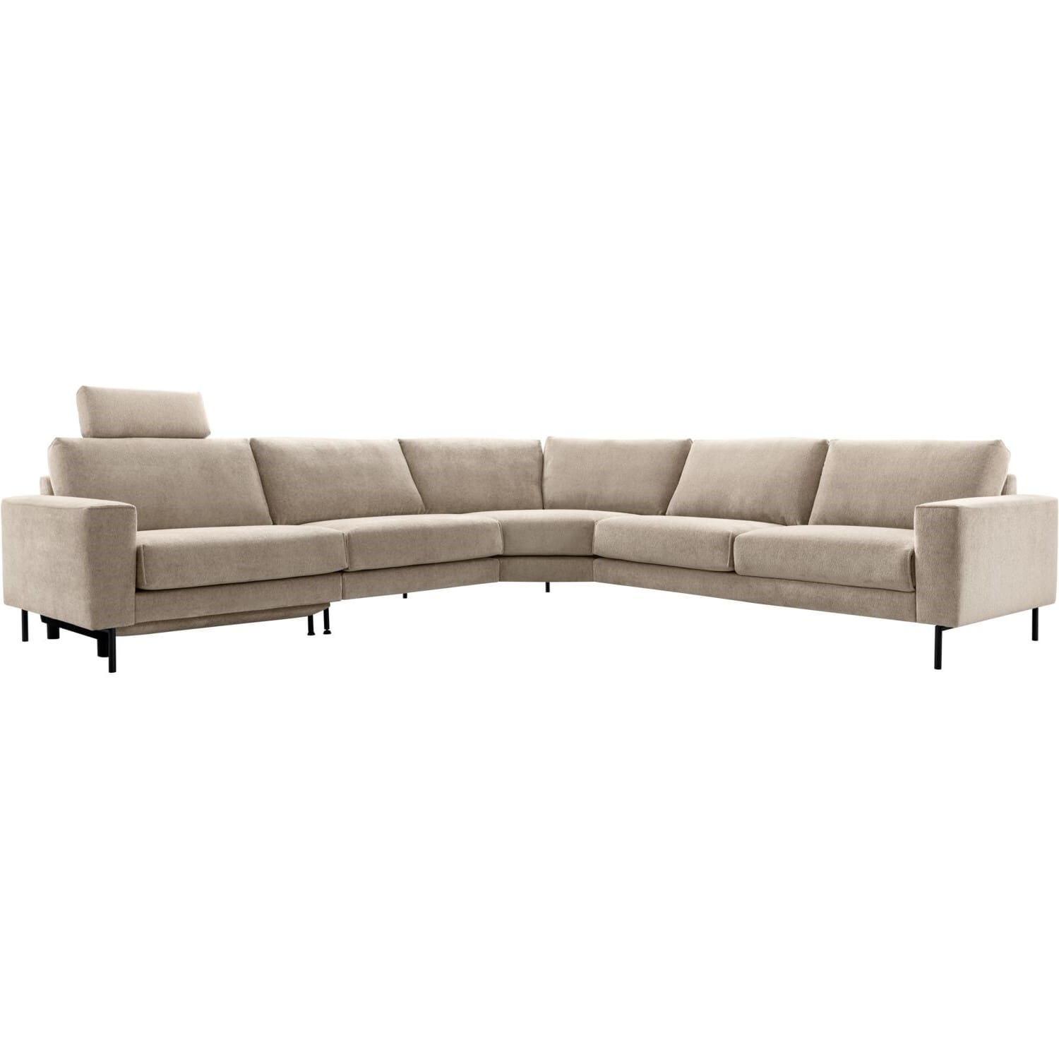 INHOUSE Hoekbank Levanzo met relax links taupe Taupe Hoekbank