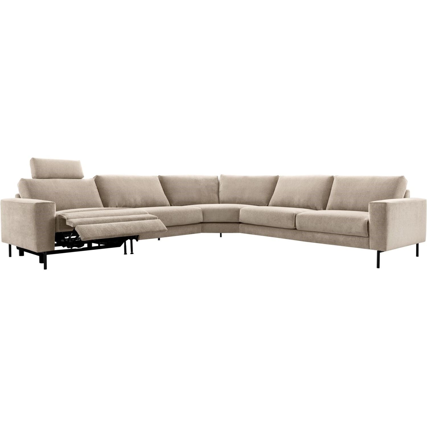 INHOUSE Hoekbank Levanzo met relax links taupe Taupe Hoekbank