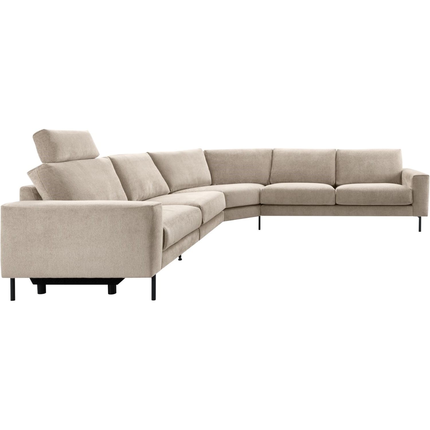 INHOUSE Hoekbank Levanzo met relax links taupe Taupe Hoekbank