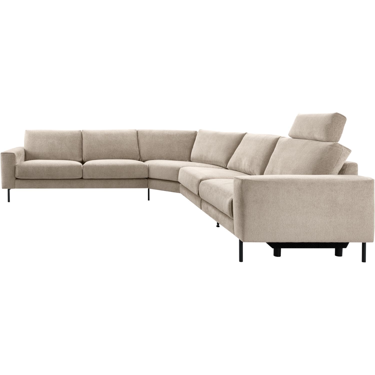 INHOUSE Hoekbank Levanzo met relax rechts taupe Taupe Hoekbank
