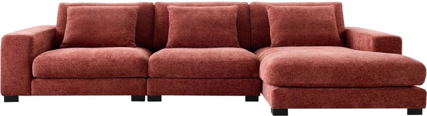 INHOUSE Hoekbank rechts Kayala rood Rood Hoekbank