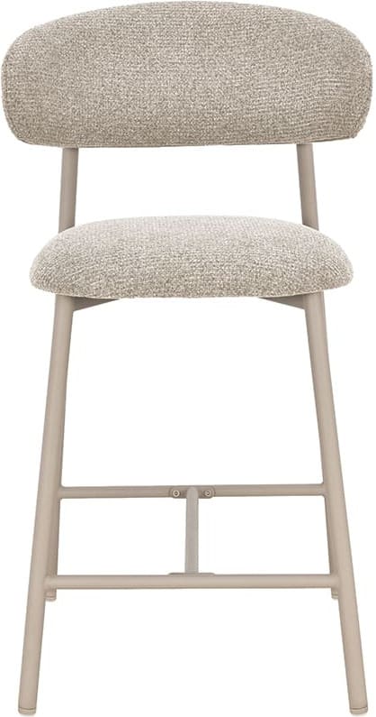 LABEL51 Barkruk Kaito - Beige - Prestige - Laag Beige Barstoel