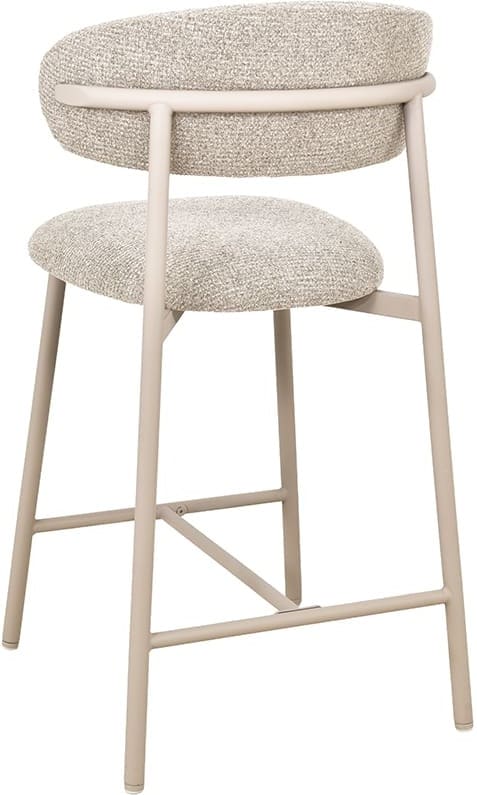 LABEL51 Barkruk Kaito - Beige - Prestige - Laag Beige Barstoel