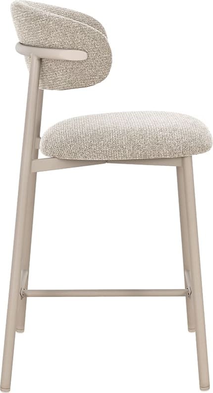 LABEL51 Barkruk Kaito - Beige - Prestige - Laag Beige Barstoel