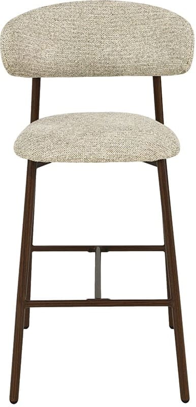 LABEL51 Barkruk Kaito - Beige - Prestige - Laag Beige Barstoel