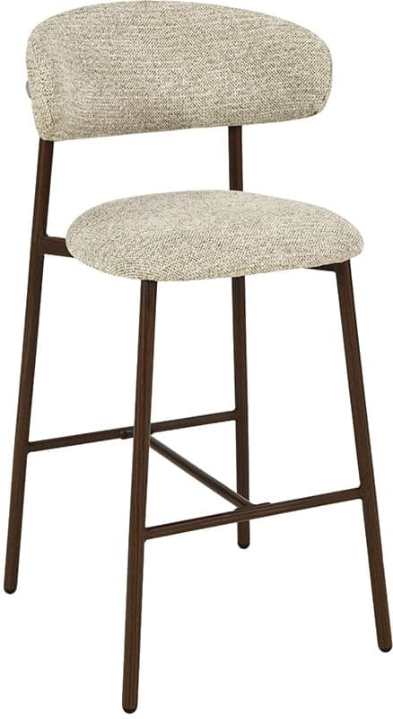 LABEL51 Barkruk Kaito - Beige - Prestige - Laag Beige Barstoel