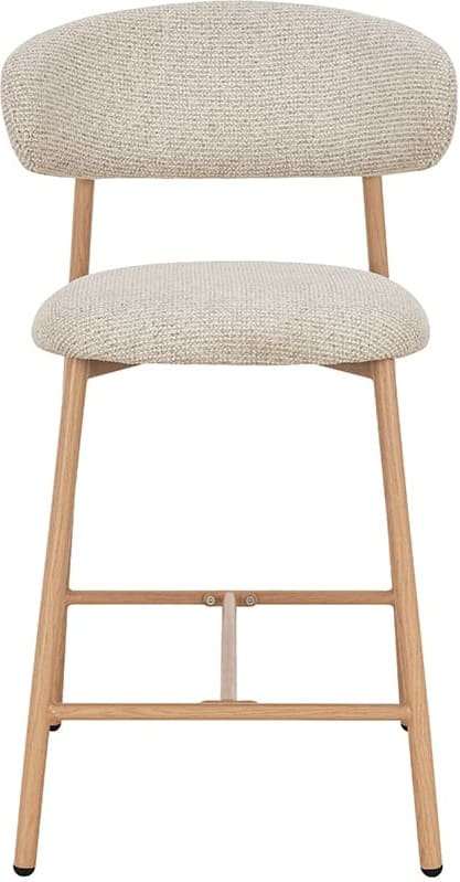 LABEL51 Barkruk Kaito - Beige - Prestige - Laag Beige Barstoel