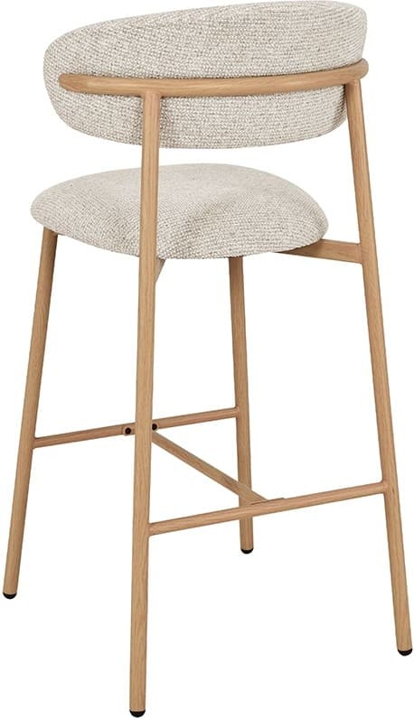 LABEL51 Barkruk Kaito - Beige - Prestige - Laag Beige Barstoel