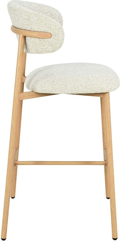 LABEL51 Barkruk Kaito - Naturel - Prestige - Laag Naturel Barstoel